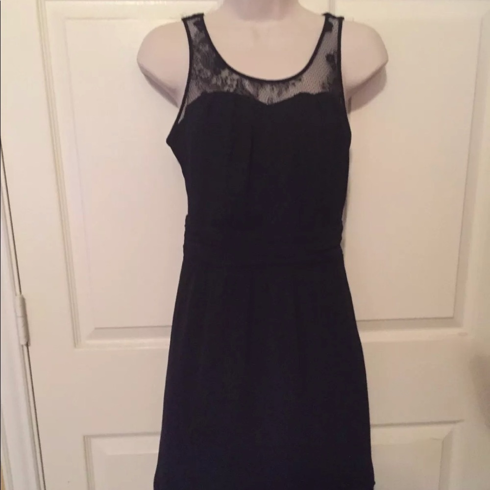 Express sleeveless lace black mini dress. Size 2
